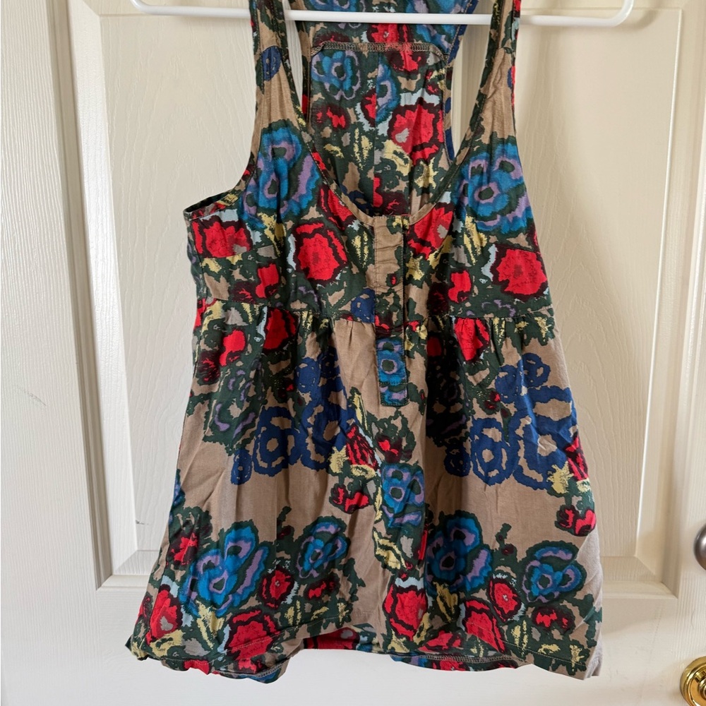 Patterson J. Kincaid Multicolor Floral Tank Top